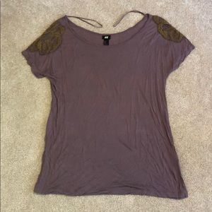 Embroidered Shoulders Tunic Dress